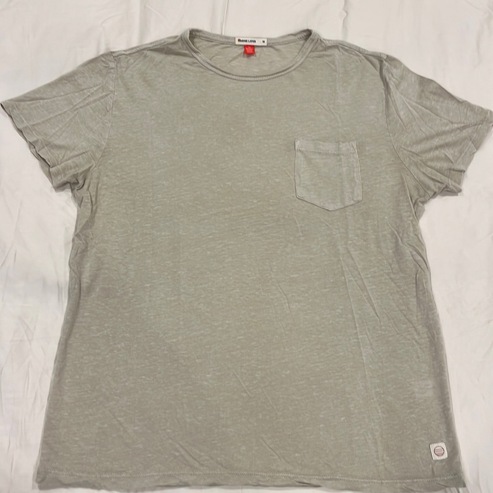 Marine Layer T-Shirt. Olive/Beige. Size M. Like New.